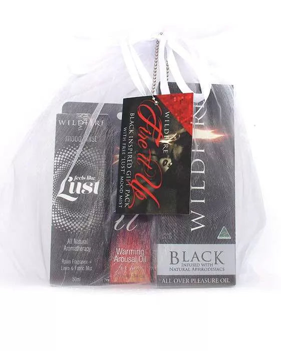 “FIRE IT UP” Black Gift Pack Romantic Gift for Him & Her - Club X